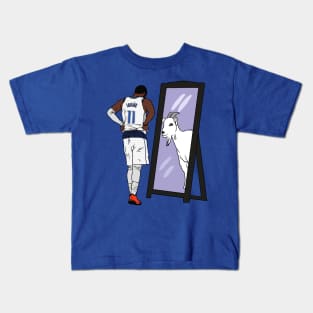 Kyrie Irving Mirror GOAT (Dallas) Kids T-Shirt